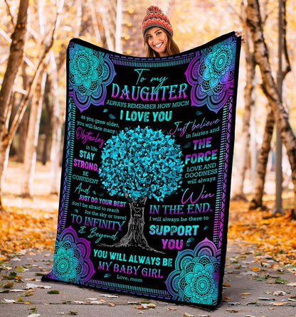 Gift For Daughter Blanket, To My Daughter Always Remember How Much I Love You 1606073695725.jpg