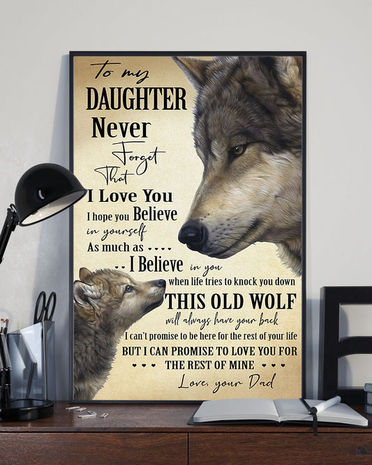 This Old Wolf - To Daughter From Dad Vertical Canvas | Wall Decor Visual Art 1606662420285.jpg