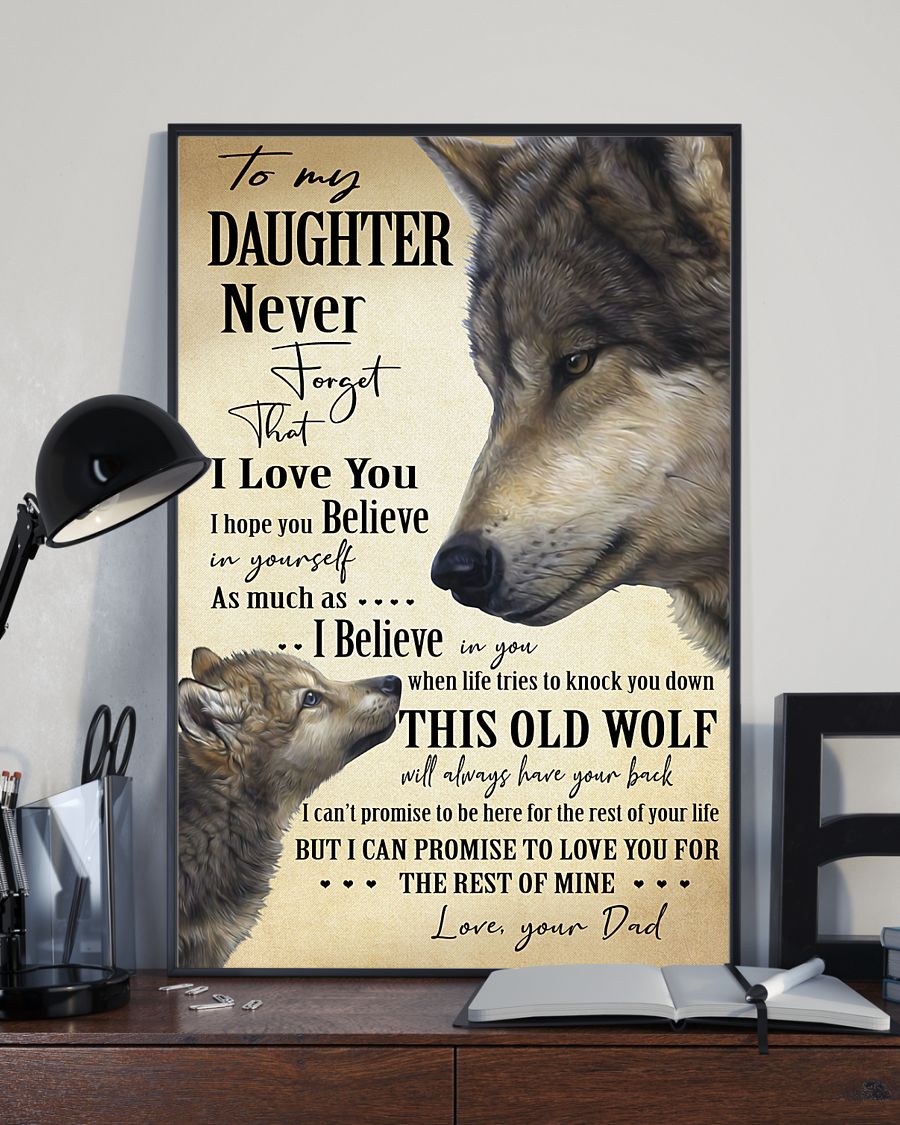 This Old Wolf - To Daughter From Dad Vertical Canvas | Wall Decor Visual Art 1606662420285.jpg