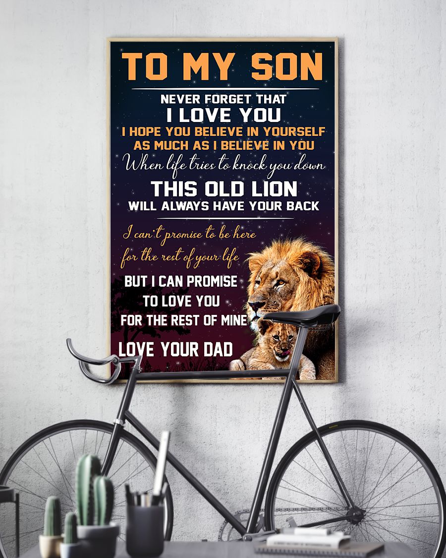 This Old Lion - To Son From Dad Vertical Canvas | Wall Decor Visual Art 1606662433365.jpg