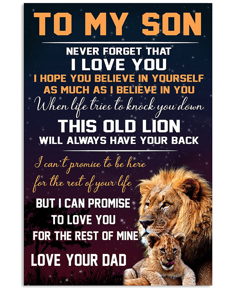 This Old Lion - To Son From Dad Vertical Canvas | Wall Decor Visual Art 1606662433756.jpg