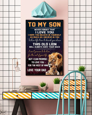 This Old Lion - To Son From Dad Vertical Canvas | Wall Decor Visual Art 1606662435664.jpg