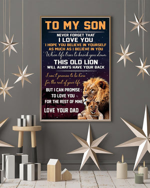 This Old Lion - To Son From Dad Vertical Canvas | Wall Decor Visual Art 1606662437709.jpg