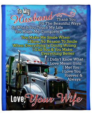 Trucker Premium Fleece Blanket - Quilt Blanket 1606759269790.jpg