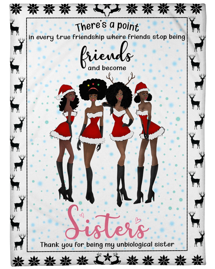 Friends And Become Sisters Christmas 14 Fleece Blanket - Quilt Blanket 1606760693134.jpg