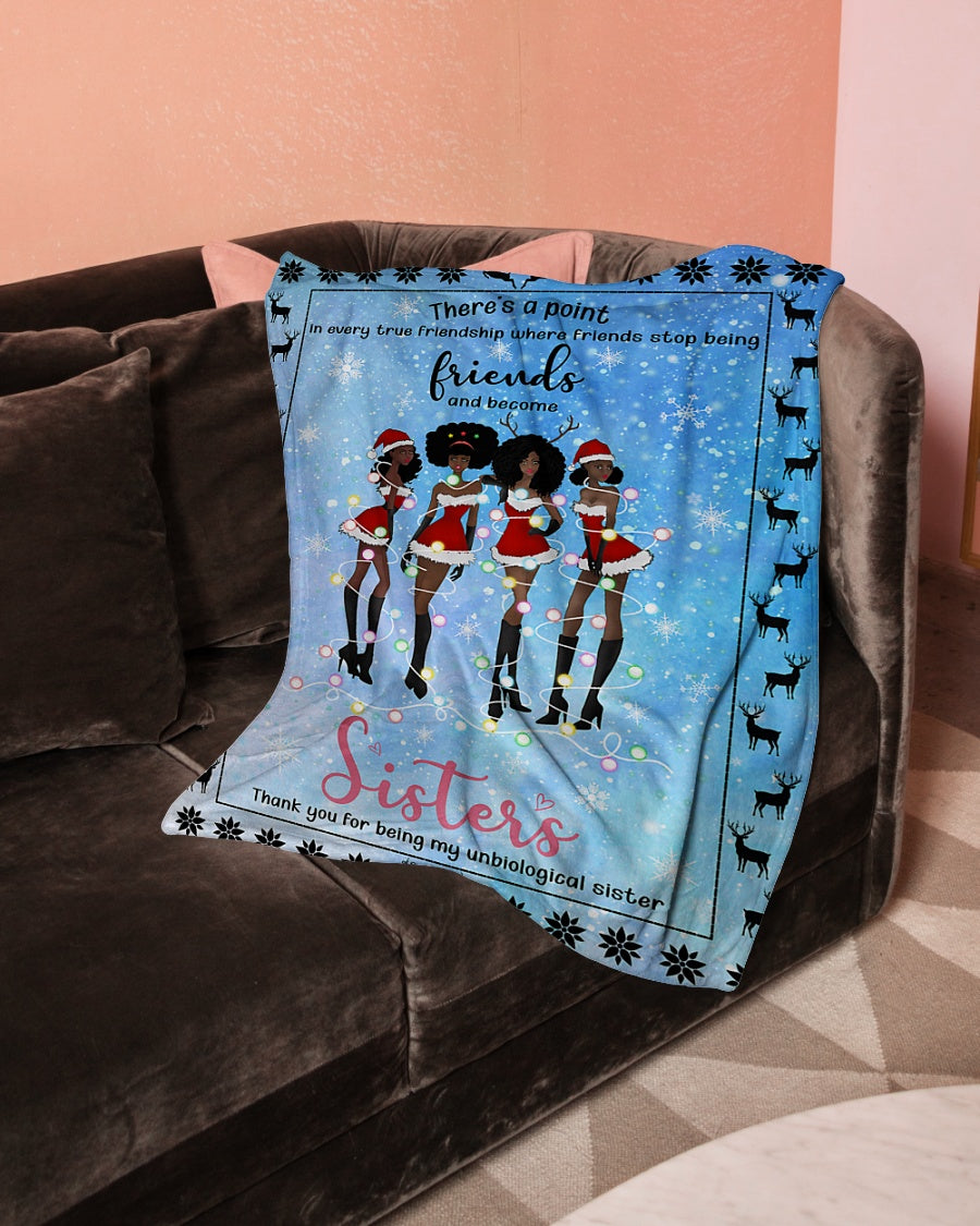 Friends And Become Sisters Christmas 3 Blanket Fleece Blanket - Quilt Blanket 1606760693280.jpg