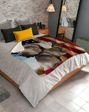 Dog Blanket - Weimaraner America Fleece Blanket - Quilt Blanket 1606842135262.jpg