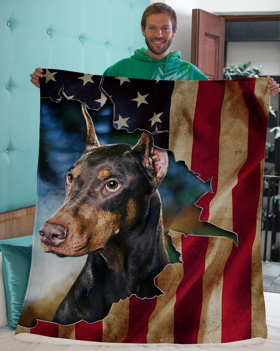 Dog Blanket - Doberman America Fleece Blanket - Quilt Blanket 1606842142813.jpg