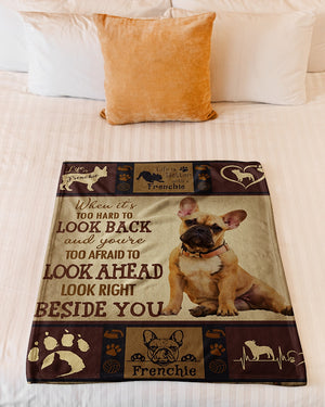 Dog Blanket - French Bulldog Beside You Fleece Blanket - Quilt Blanket 1606842147580.jpg