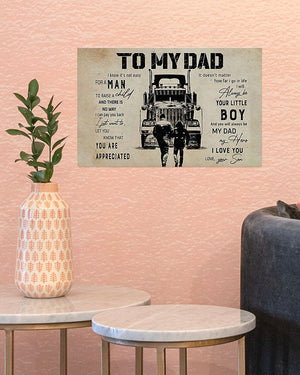 To My Dad Professions Canvas Truck Driver's Landscape Canvas Gift For Dad Home Decor Wall Art Visual Art 1606928856575.jpg
