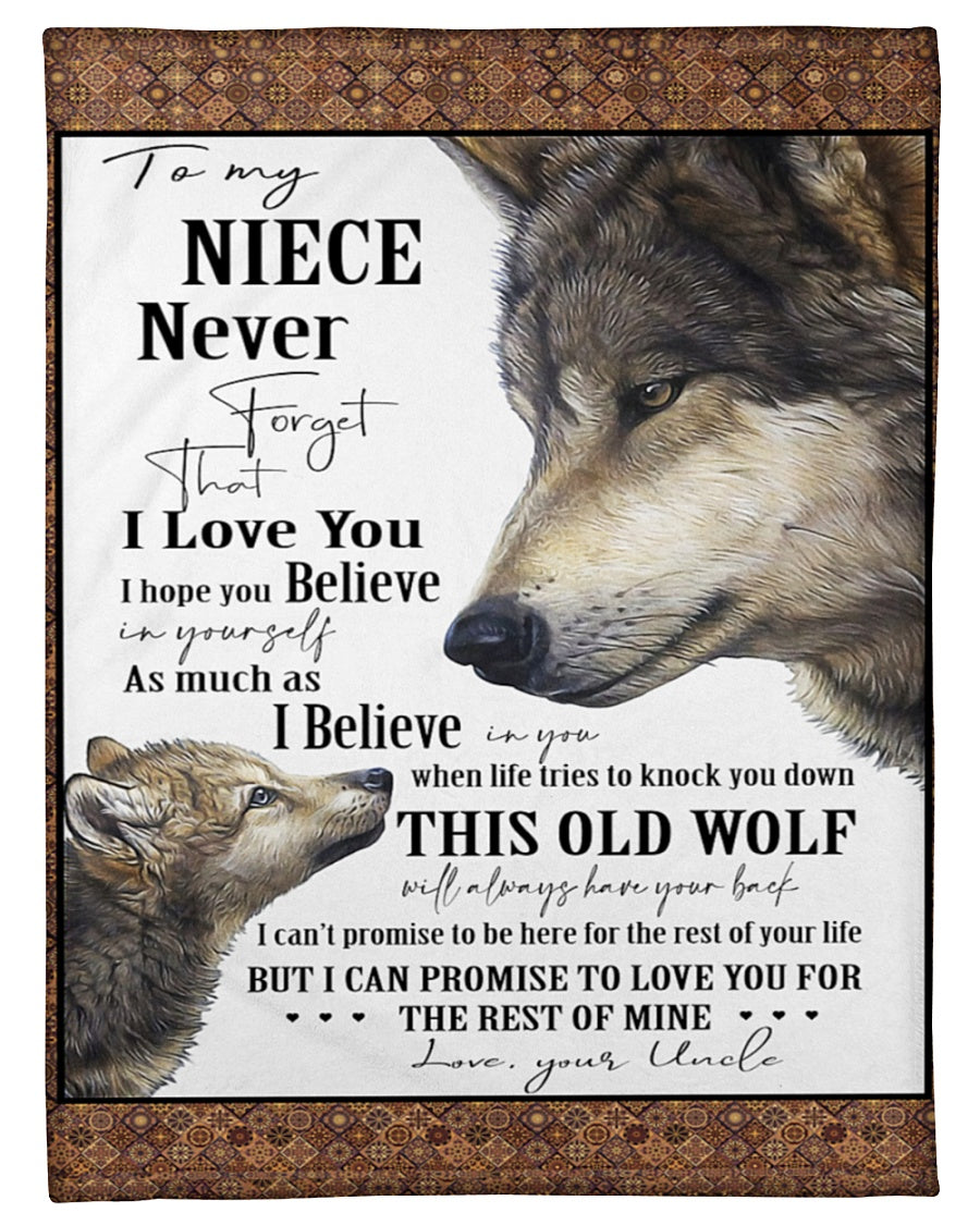 Gift For Niece Blanket, Uncle To My Niece This Old Wolf Will Always Have Your Back 1607356920247.jpg
