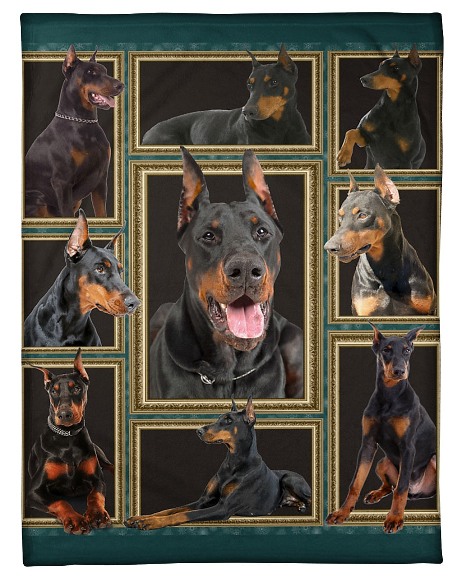 3d Doberman Pinscher Fleece Blanket 1607356924942.jpg
