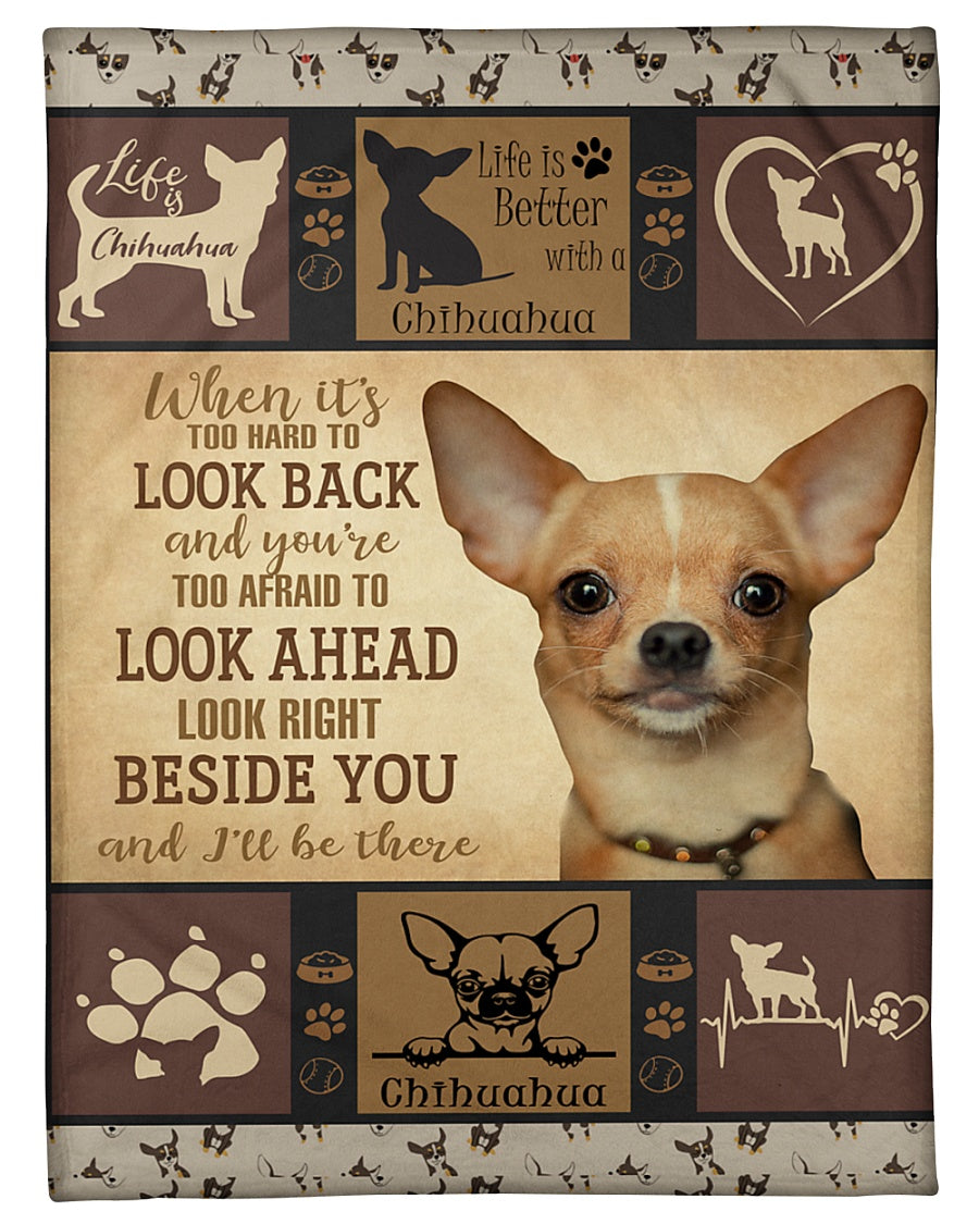 Chihuahua Dog Blanket, Chihuahua Look Right Beside You, Dog Lovers 1607356934072.jpg