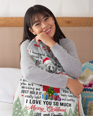 I Hugged This Blanket Xmas Daughter To Mom Fleece Blanket - Quilt Blanket | Gift For Mom 1607357204368.jpg