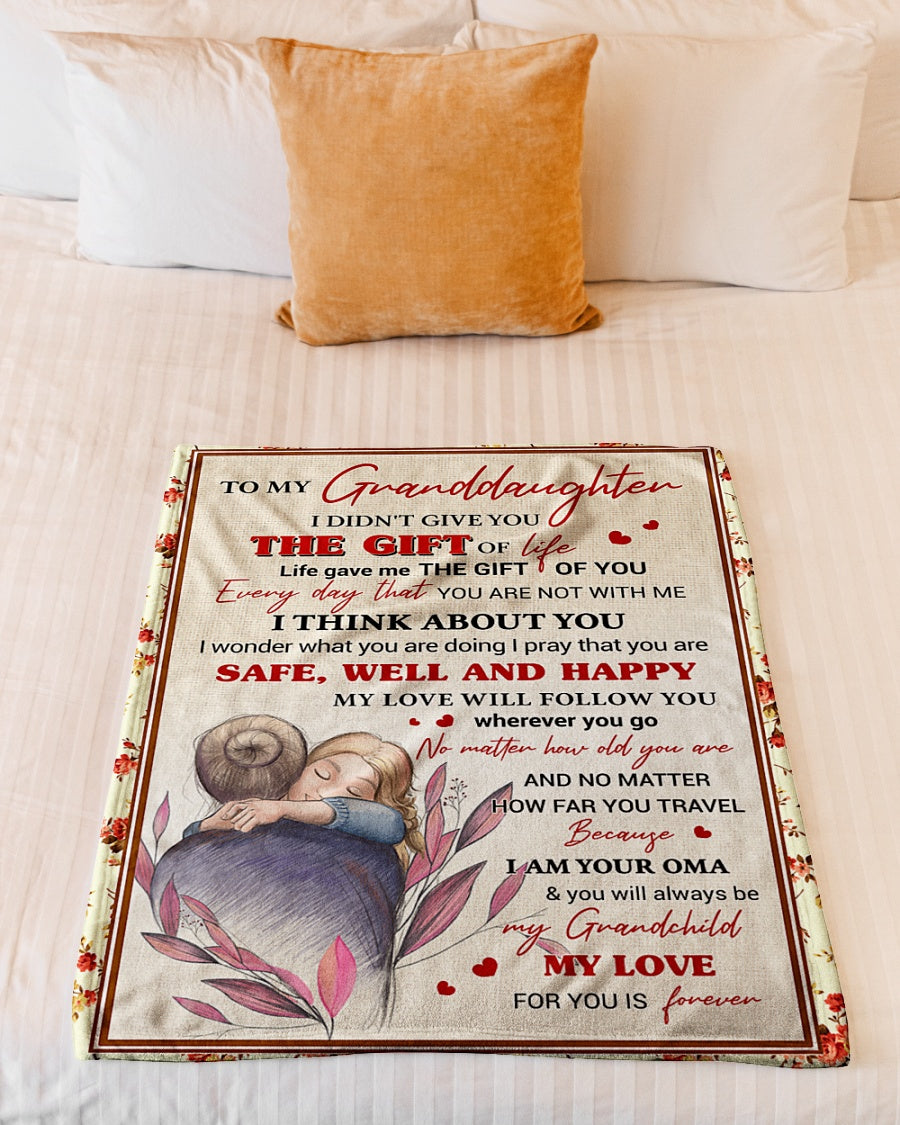I Didn't Give U The Gift Of Life- Grandma To Granddaughter Fleece Blanket - Quilt Blanket | Gift For Grandchild 1607357214163.jpg