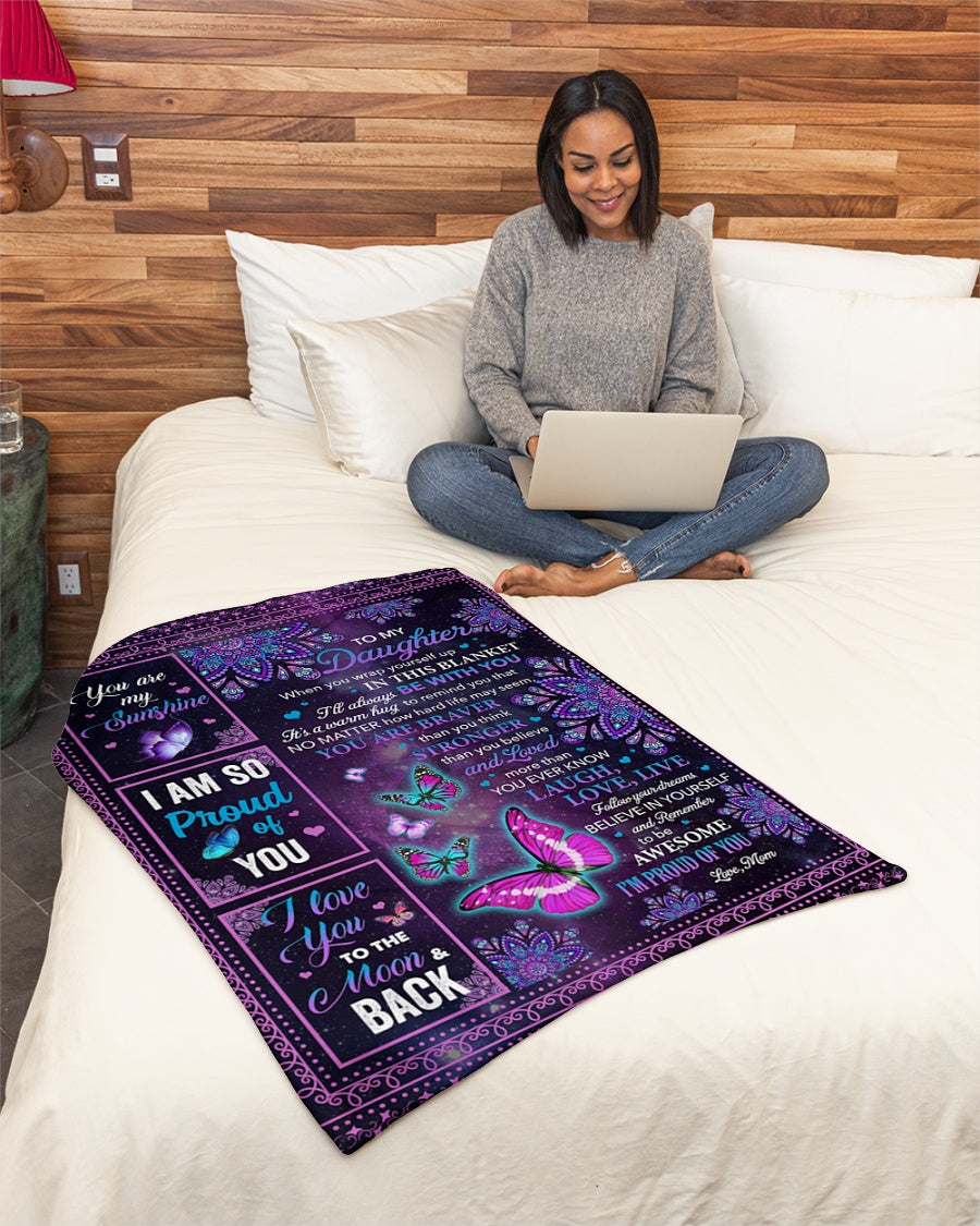 Gift For Daughter Blanket, Wrap Yourself Up I Am So Proud Of You 1607357217264.jpg