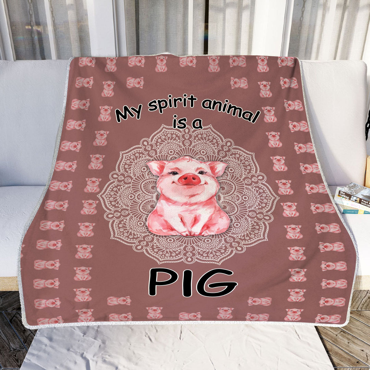 Pig Spirit Animal Fleece Blanket - Quilt Blanket 1607968723373.jpg