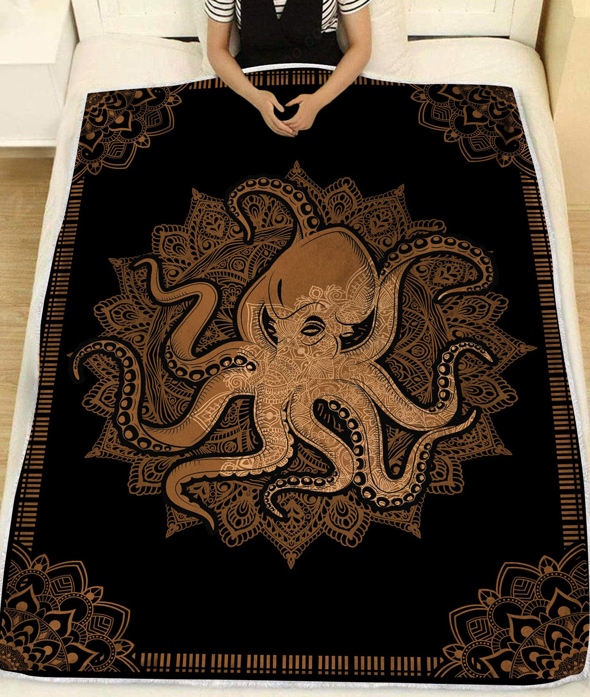 Octopus Mandala Fleece Blanket 1607968725314.jpg