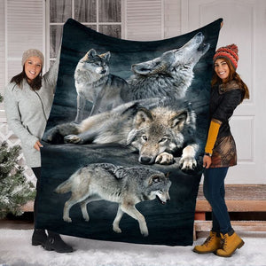 Wolf Blanket, Gift For Wolves Lover - Beautiful Wolves 1607968738320.jpg