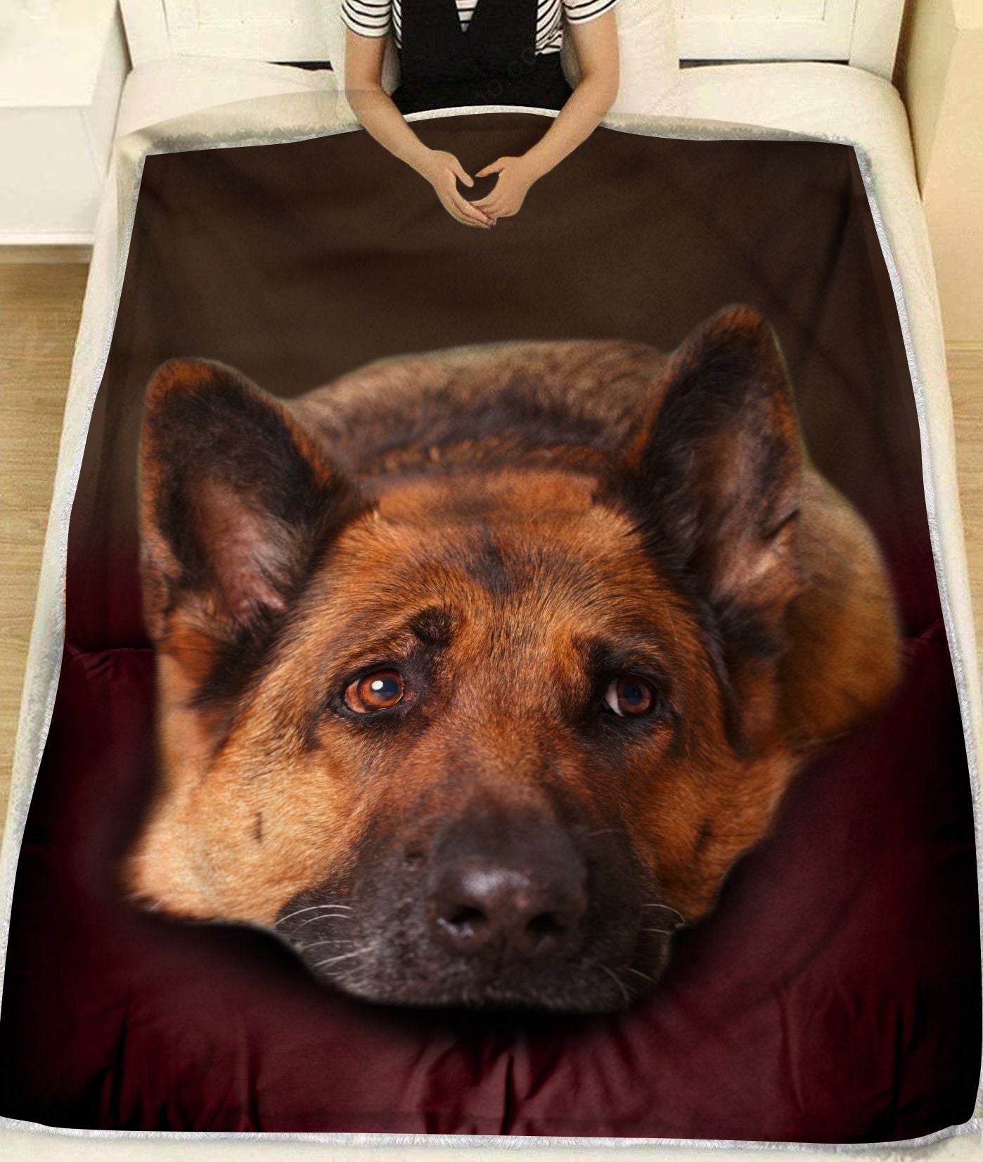 German Shepherd Blanket, Dreaming German Shepherd - Dog Lover 1607968741346.jpg