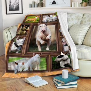 Amazing Bull Terrier Fleece Blanket 1607968741545.jpg