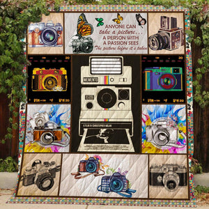Photography Lover Gift Fleece Blanket - Quilt Blanket 1608136074085.jpg