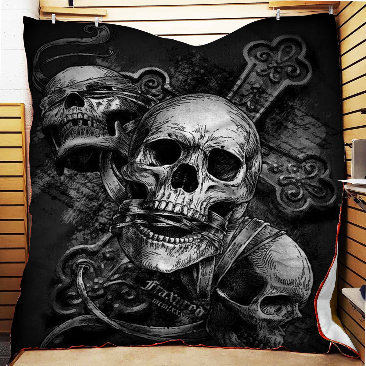 Skull Gift Fleece Blanket 1608136080080.jpg