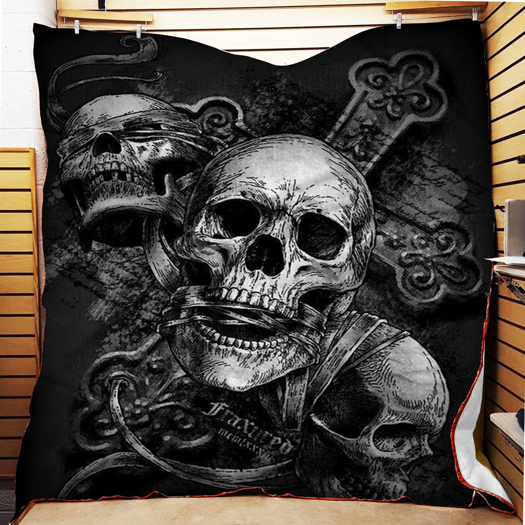 Skull Gift Fleece Blanket 1608136080080.jpg