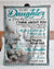 Gift For Daughter Blanket, To My Daughter A Letter From Dad My Love You Is Forever Fleece Blanket 1608136089282.jpg