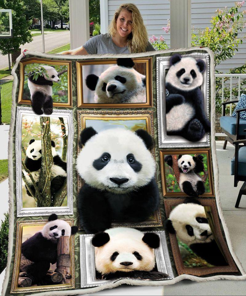 Cute Chinese Panda For Panda Lovers Fleece Blanket - Quilt Blanket 1608136091140.jpg