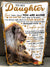 Gift For Daughter Blanket,  From Dad To My Daughter Never Feel That You Are Alone Lion 1608534851293.jpg