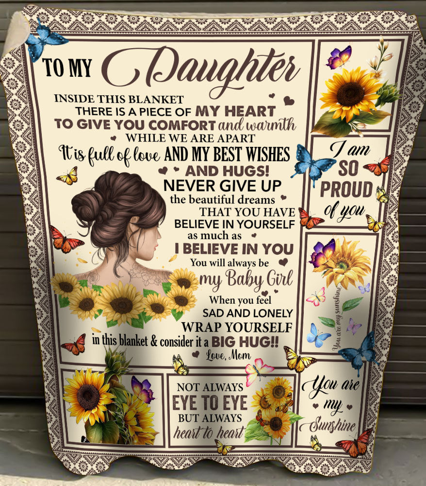 Gift For Daughter Blanket, To My Daughter I'm So Proud Of You Fleece Blanket 1608535456929.jpg