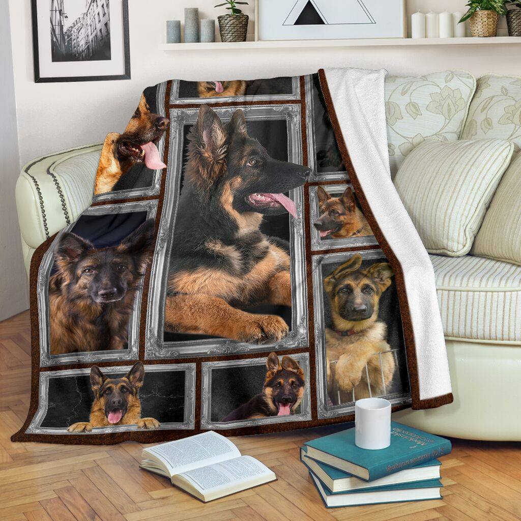 German Shepherd Blanket, Gift For German Shepherd Lovers, Dog Lover 1608535465405.jpg