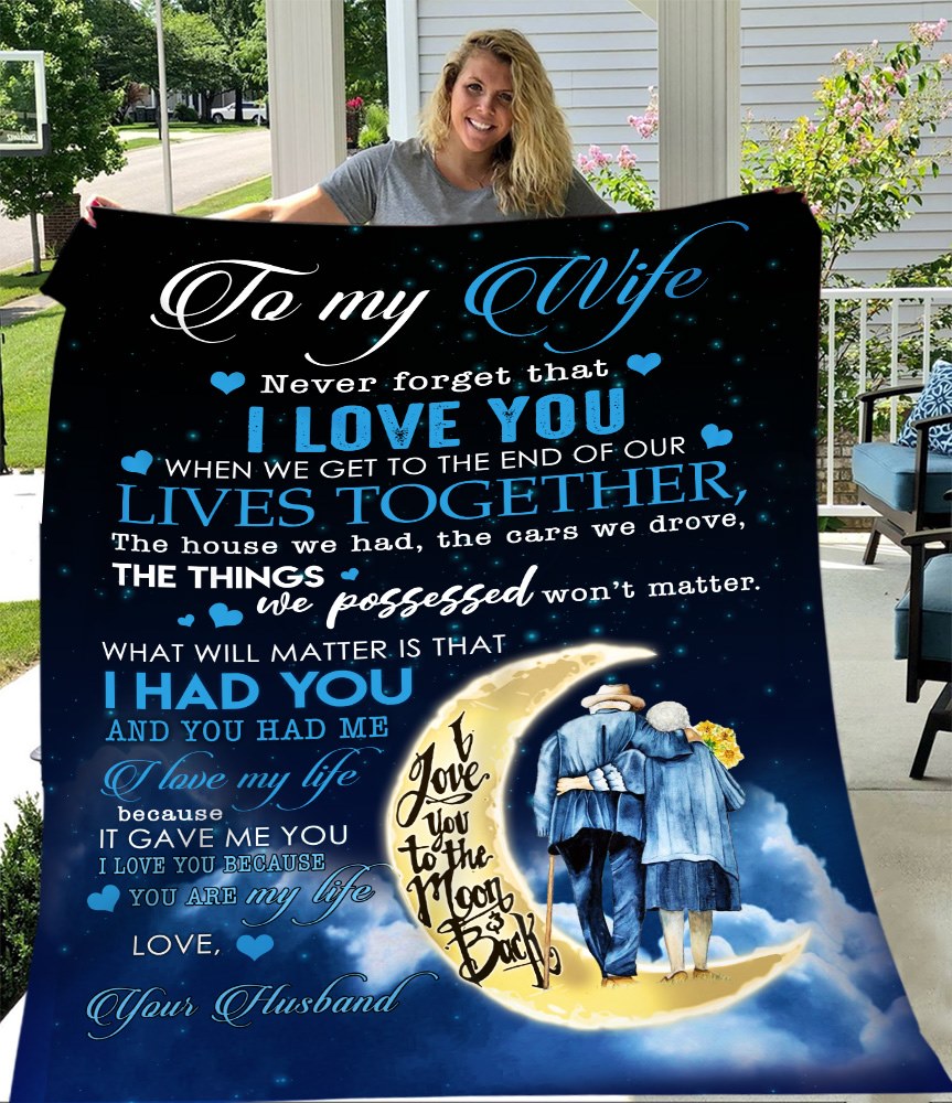 Gift For Wife Blanket, To My Wife You Are My Life Fleece Blanket 1608535475875.jpg