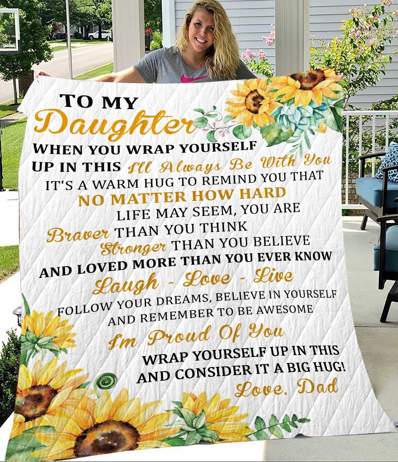 Gift For Daughter Blanket, To My Daughter When You Wrap Yourself Up In This Fleece Blanket 1608535485462.jpg