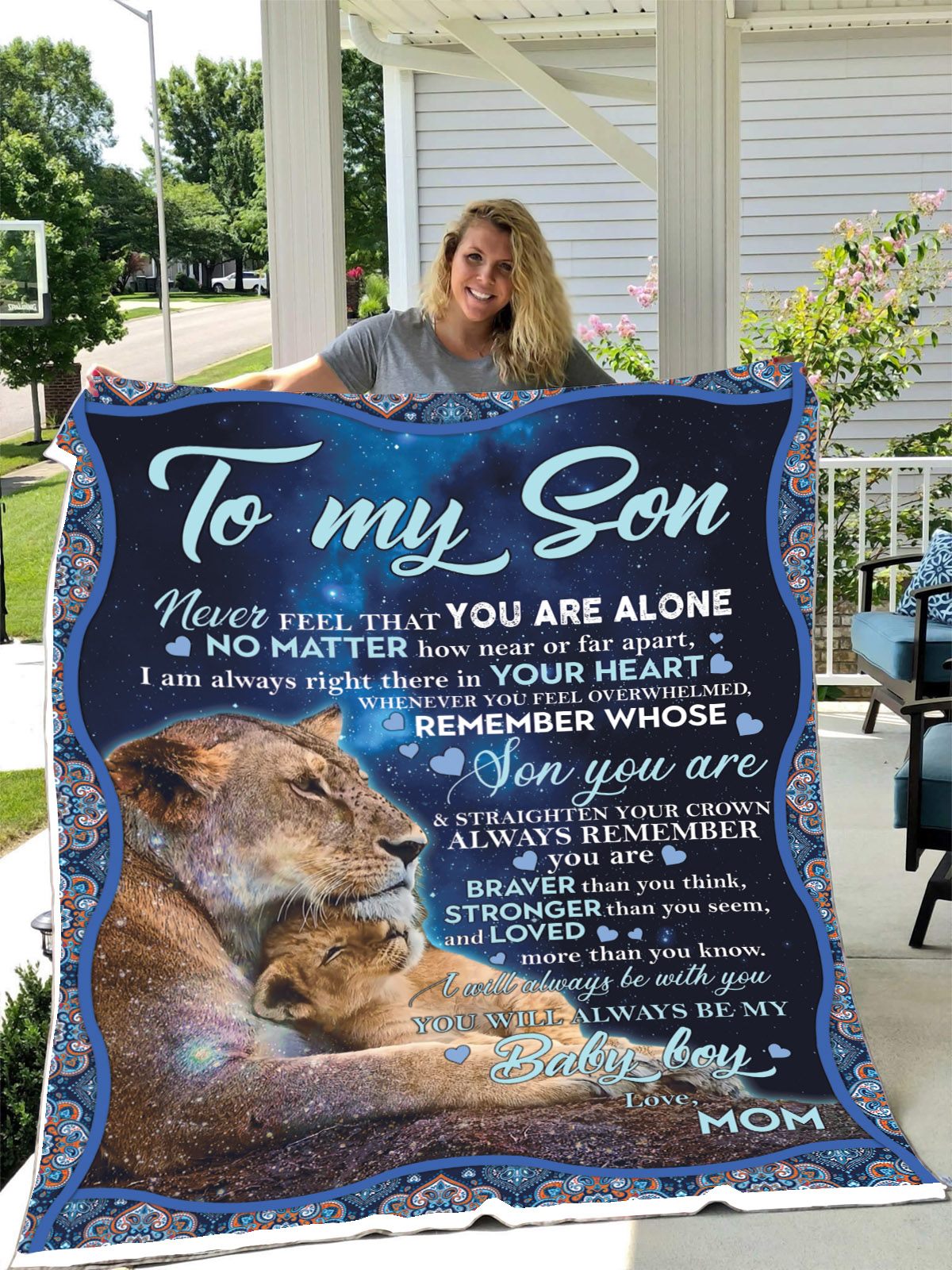 Gift For Son Blanket, To My Son You Will Always Be My Baby Boy Fleece Blanket 1608535493261.jpg