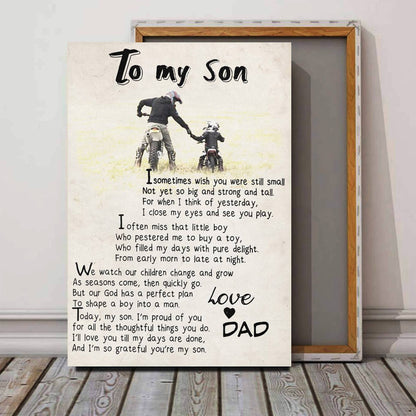 To My Son I Sometimes Wish You Was Still Small Canvas Gift For Son From Dad  1609381713409.jpg