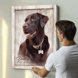 Custom Pet Portrait, Dog Portrait Painting, Dog Portrait From Photo, Pet Portraits on Canvas, Dog Memorial Gifts, Pet Memorial, Dog Loss Gifts