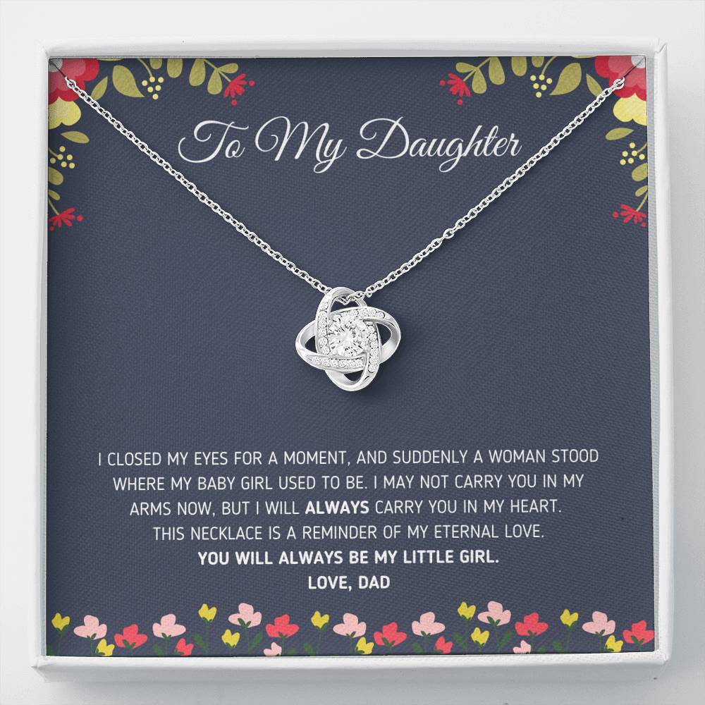 To My Daughter This Necklace Is A Reminder Of My Eternal Love, Necklace With Message Card Gift For Daughter From Dad To Daughter 1611506110536.jpg