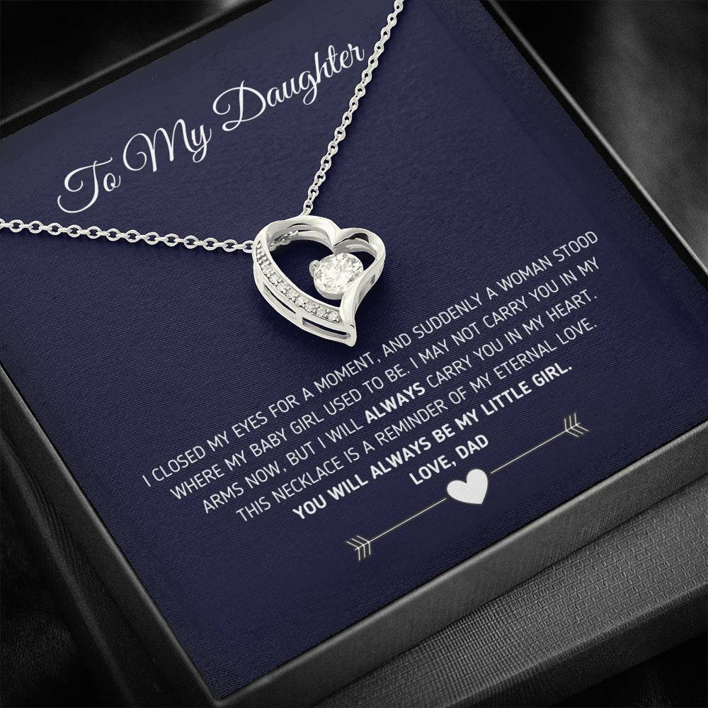 To My Daughter I Closed My Eyes For A Moment, Necklace With Message Card, For Daughter, For Daughter, From Dad To Daughter 1611506111341.jpg