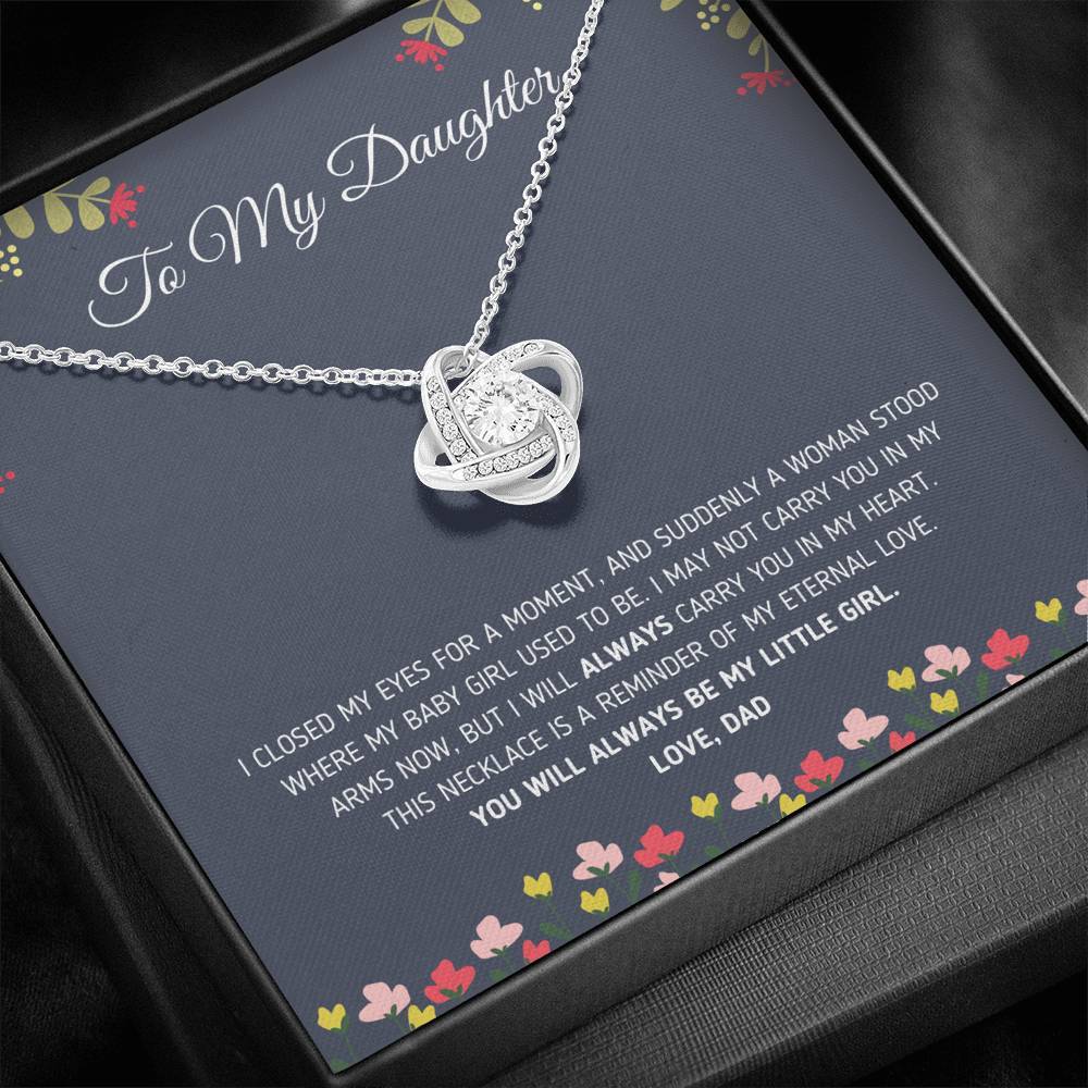 To My Daughter This Necklace Is A Reminder Of My Eternal Love, Necklace With Message Card Gift For Daughter From Dad To Daughter 1611506111551.jpg