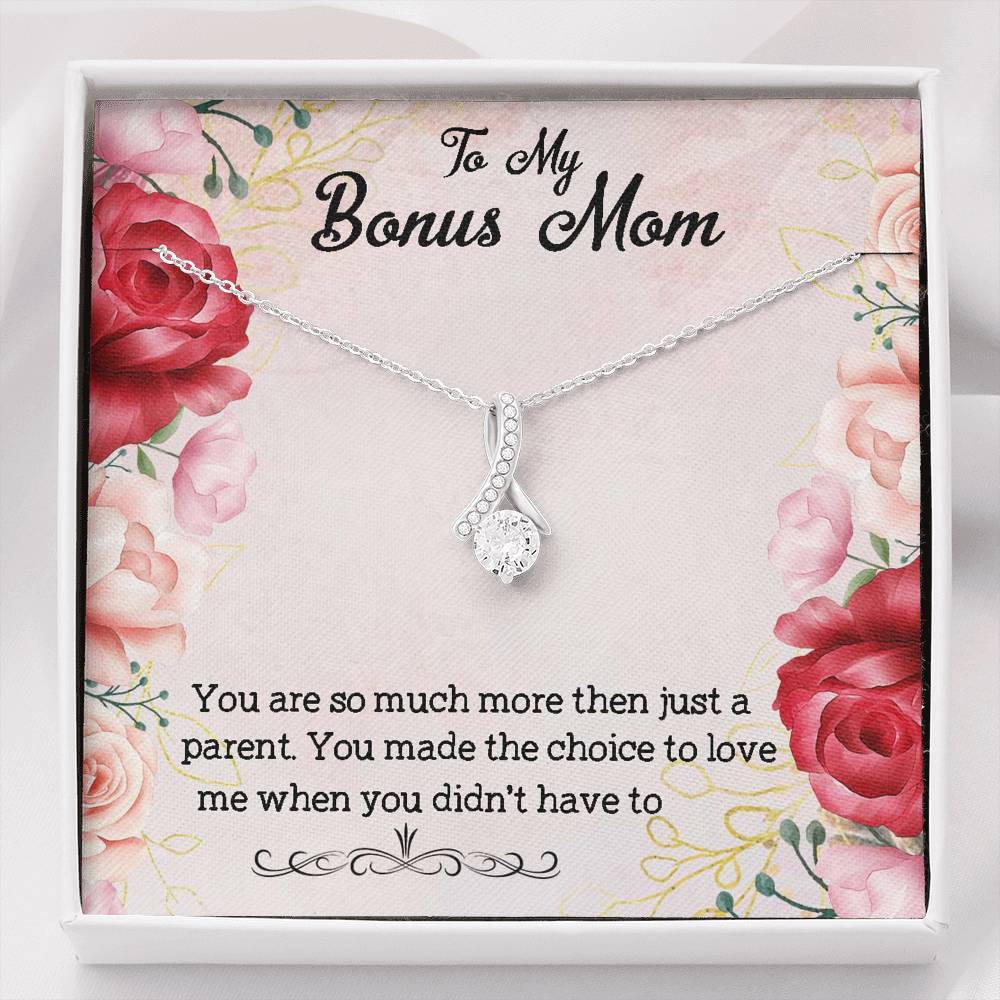 To My Bonus Mom You Are So Much More Then Just A Parent, Necklace With Message Card, Thank You Gifts For Mother’s Day, Meaningful Mother’s Day Gift			 1611506116072.jpg
