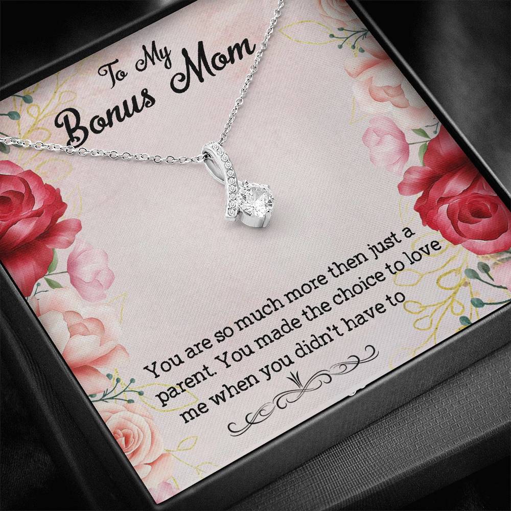 To My Bonus Mom You Are So Much More Then Just A Parent, Necklace With Message Card, Thank You Gifts For Mother’s Day, Meaningful Mother’s Day Gift			 1611506116192.jpg