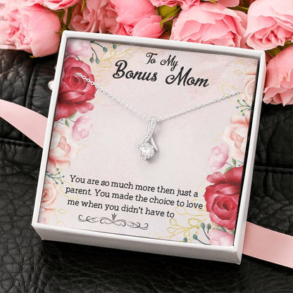 To My Bonus Mom You Are So Much More Then Just A Parent, Necklace With Message Card, Thank You Gifts For Mother’s Day, Meaningful Mother’s Day Gift			 1611506116331.jpg