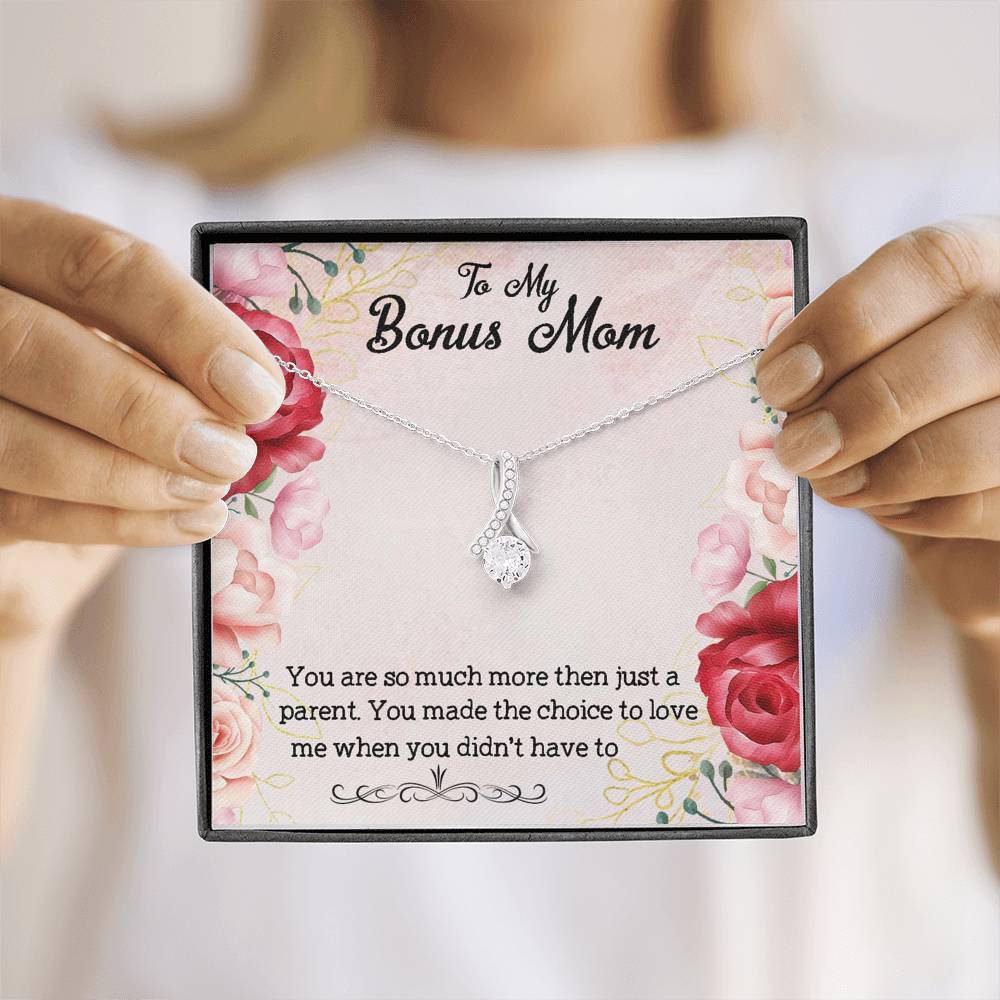 To My Bonus Mom You Are So Much More Then Just A Parent, Necklace With Message Card, Thank You Gifts For Mother’s Day, Meaningful Mother’s Day Gift			 1611506116501.jpg