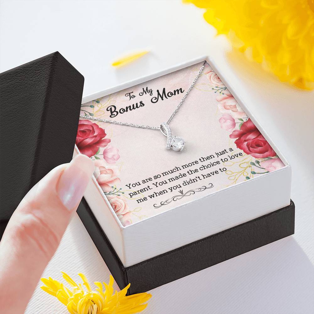 To My Bonus Mom You Are So Much More Then Just A Parent, Necklace With Message Card, Thank You Gifts For Mother’s Day, Meaningful Mother’s Day Gift			 1611506116593.jpg