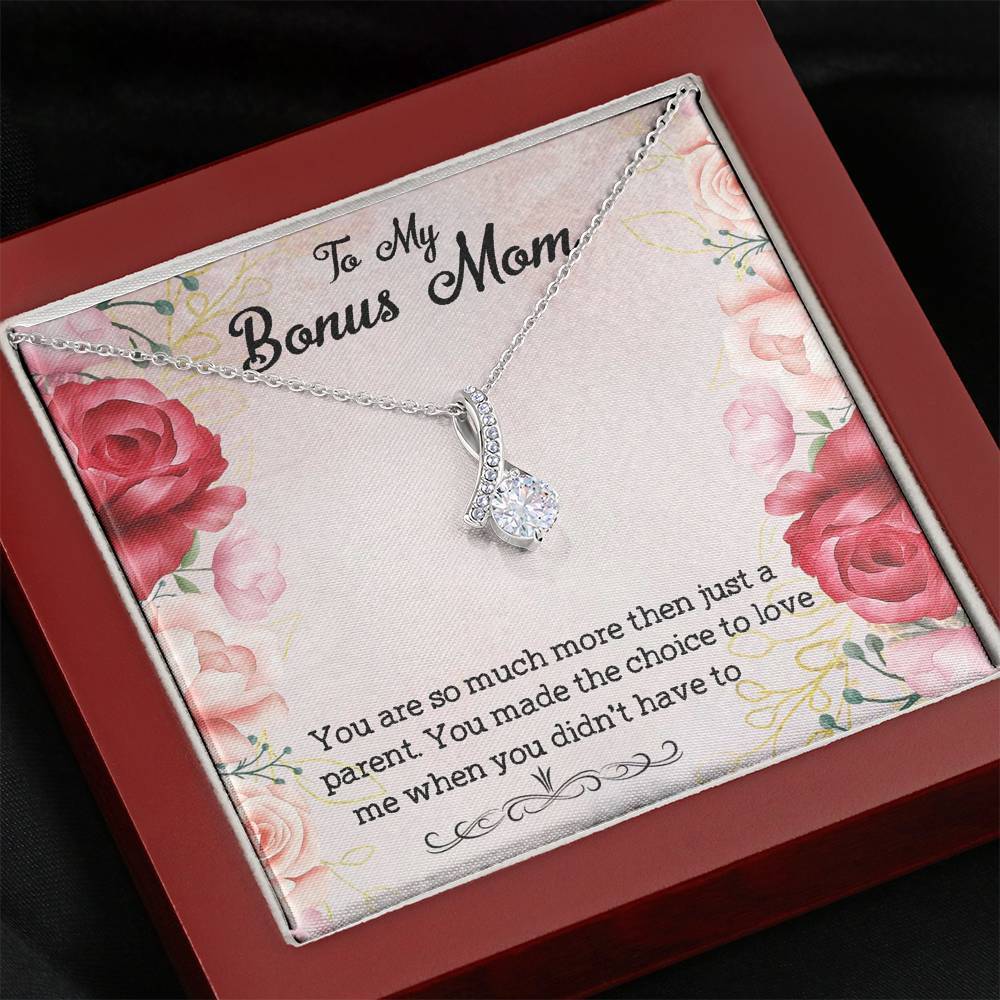 To My Bonus Mom You Are So Much More Then Just A Parent, Necklace With Message Card, Thank You Gifts For Mother’s Day, Meaningful Mother’s Day Gift			 1611506116684.jpg
