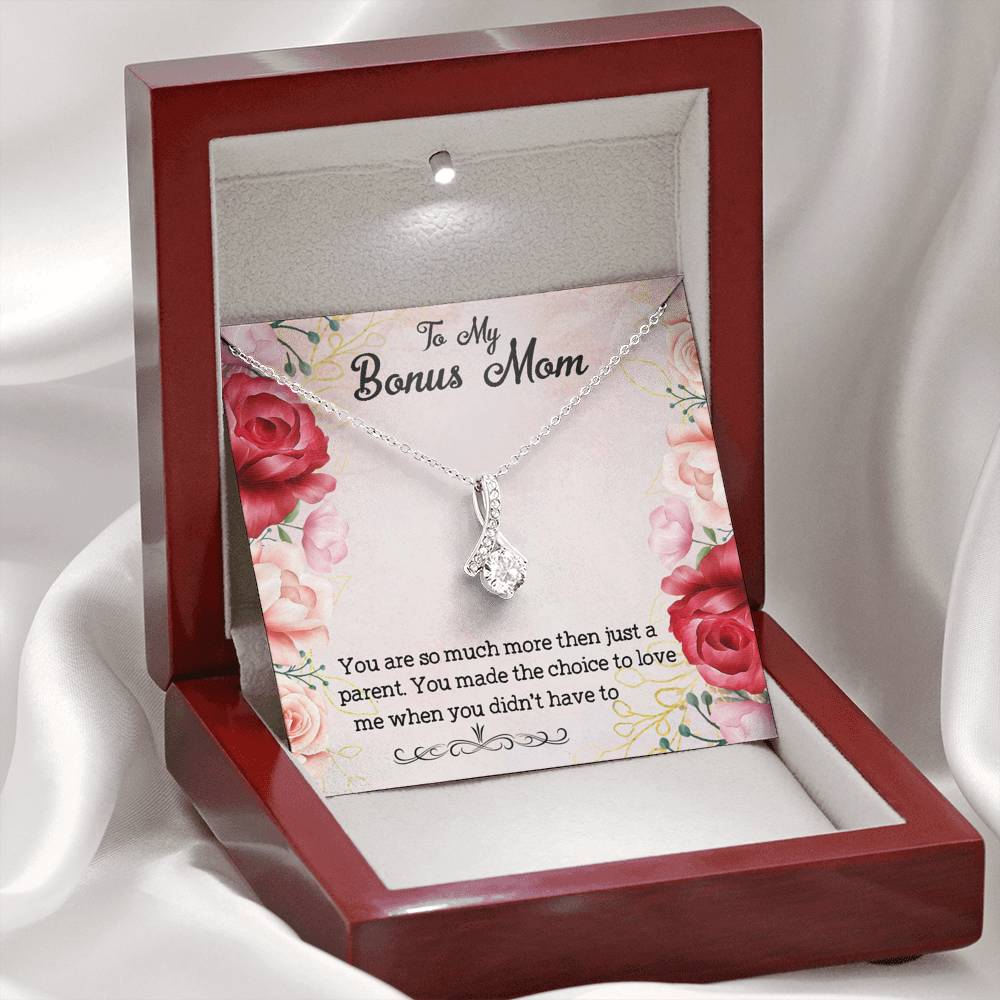 To My Bonus Mom You Are So Much More Then Just A Parent, Necklace With Message Card, Thank You Gifts For Mother’s Day, Meaningful Mother’s Day Gift			 1611506116780.jpg