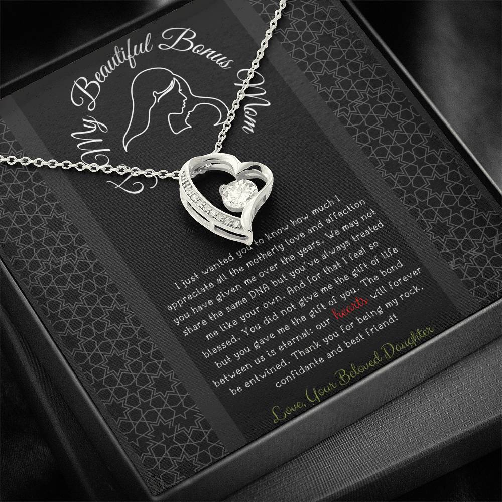 To My Beautiful Bonus Mom I Just Wanted You To Know, Necklace With Message Card, Mother’s Day Gift From Daughter To Mom, Meaningful Mother’s Day Gift			 1611506128497.jpg