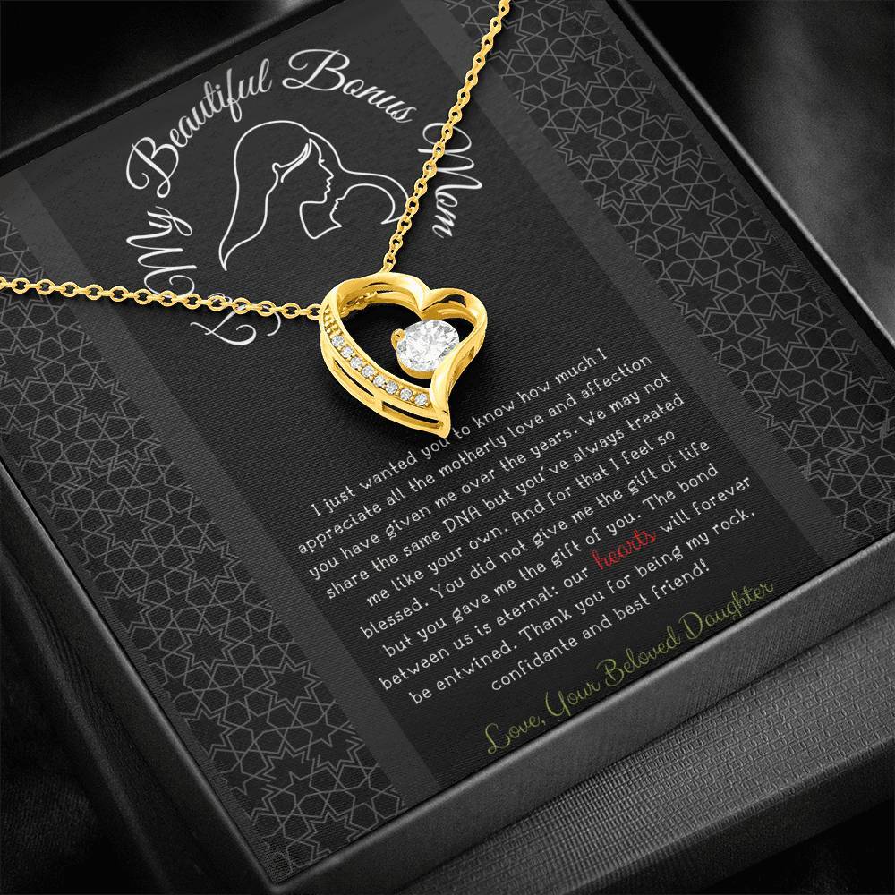 To My Beautiful Bonus Mom I Just Wanted You To Know, Necklace With Message Card, Mother’s Day Gift From Daughter To Mom, Meaningful Mother’s Day Gift			 1611506129923.jpg